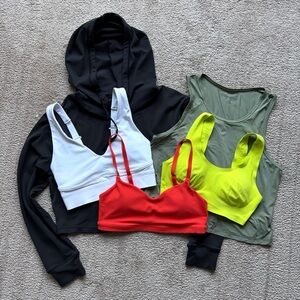 Activewear bundle with Aerie, Paragon, Athleta, and Fabletics items